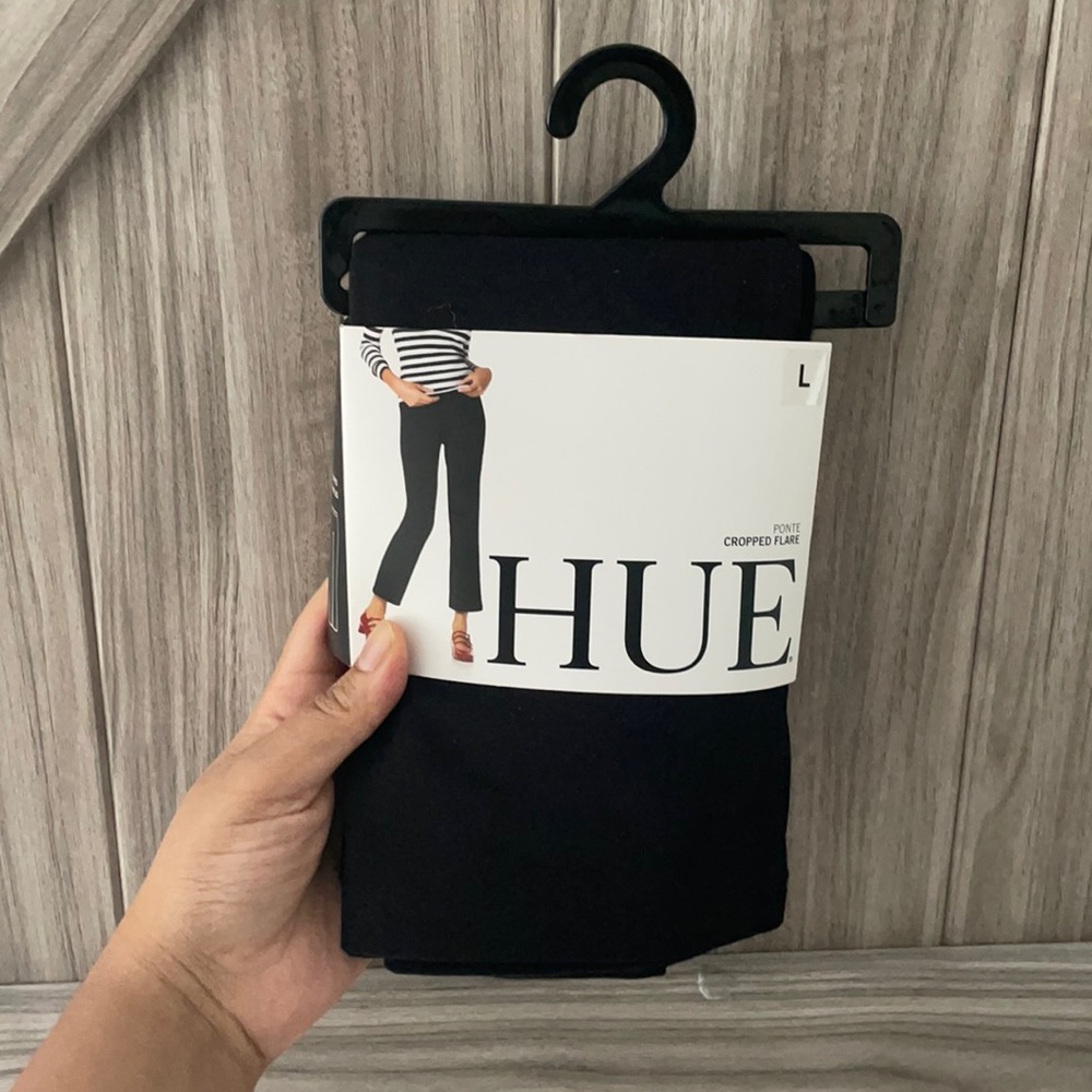 Hue Ponte Cropped Flare pants